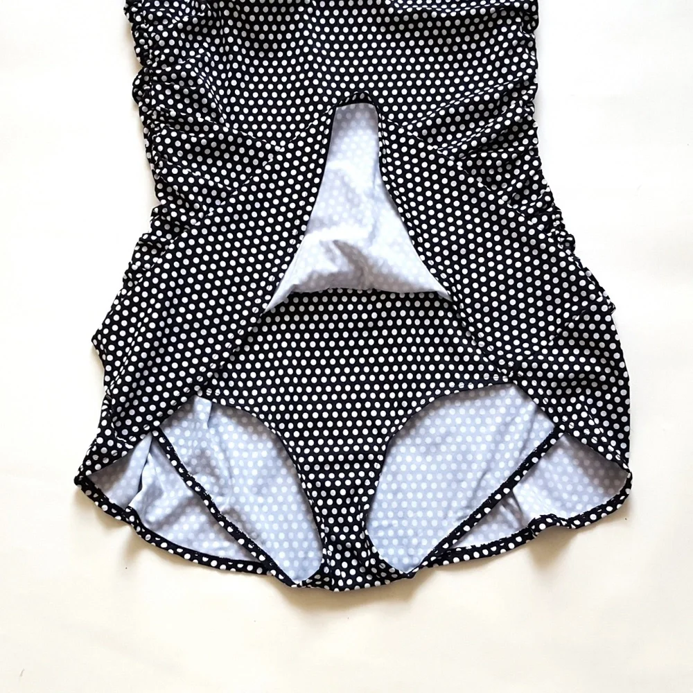 Women’s One Piece Halter Swimsuit Skirted - Picture 15 of 15